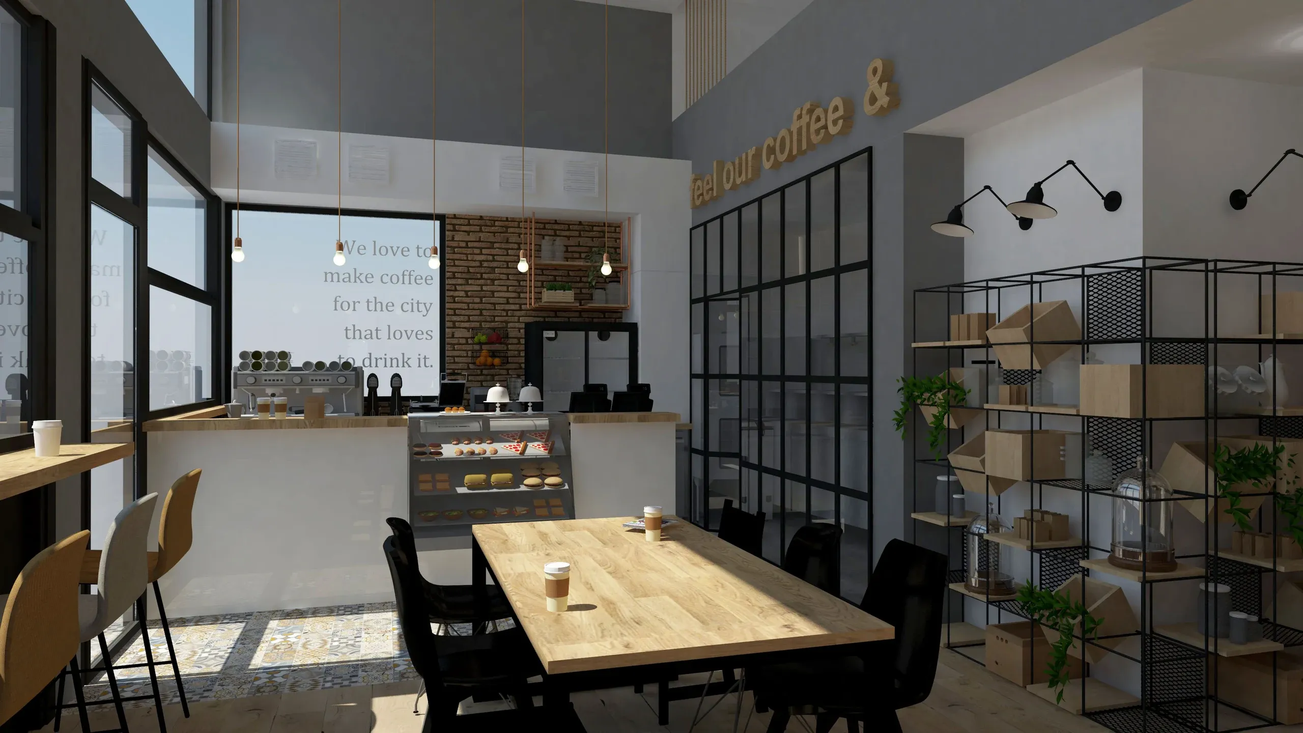 Caffeology, εσωτερικός χώρος
